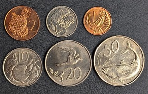 ◎ クック諸島（1972）６種セット First coinage