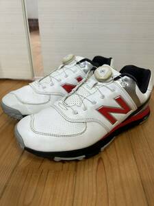 2ラウンド使用　26.5㎝ NEW BALANCE GOLF ニューバランス NB mgb 574 BoA ボア　ゴルフ シューズ