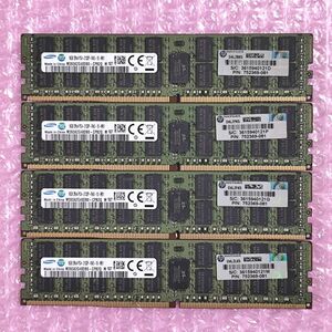 【動作確認済み】SAMSUNG DDR4-2133 16GB 4枚セット (計64GB) ECC Registered RDIMM