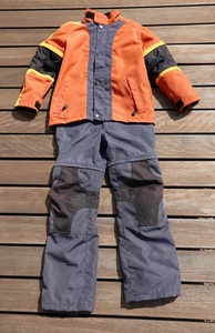 BMW純正 ストーク ジャケット&パンツ Stoke suit jacket pants 子供用 ジュニア 防水 プロテクタ入り Lサイズ(152-158)