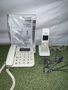 Panasonic パナソニック コードレス電話機 親機 VE-GD23-W 子機 KX-FKD403-C