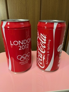 コカ・コーラ　2012年 ロンドンオリンピック懸賞品　空き缶２個