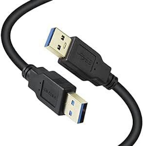 XBOHJOE USB 3.0 ケーブル オスオス2M 5Gbps高速データ転送 タイプA-タイプA 金メッキコネクタ搭載 高耐久