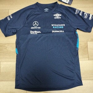 2022 ウィリアムズ レーシングF1 チーム支給品　Tシャツ　Sサイズ 日本Mサイズ相当 新品 非売品　アルボン　ラティフィ　UMBRO 