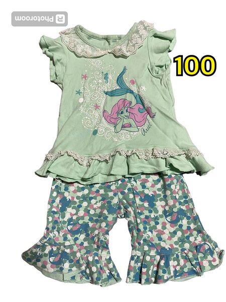 千趣会 ベルメゾン リトルマーメイド アリエル パジャマ 半袖パジャマ 100