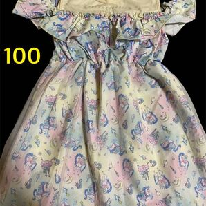 エコネコ オフショルダーワンピース 100