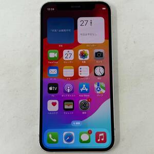 SIMフリー iPhone 12 mini 128GB MGDM3J/A 判定○ ホワイト SIMロック解除済 Apple アップル