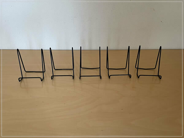 ［即決・送料無料］IKEA ワイヤースタンド ５個 ipadスタンド ipad立て ミニイーゼル タブレット 黒