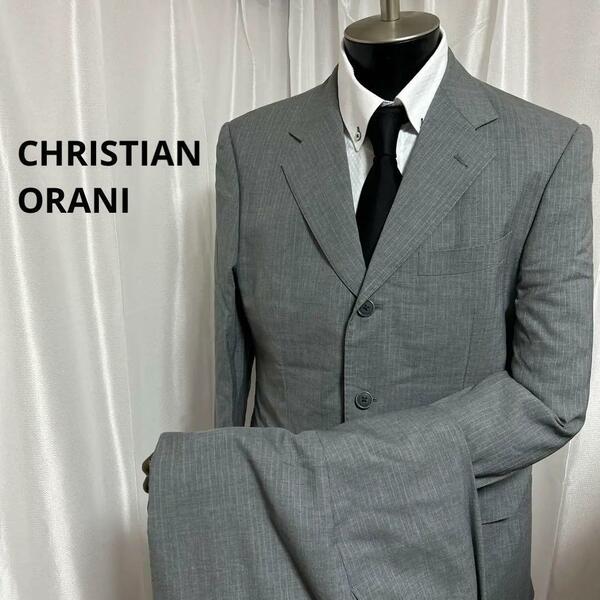 CHRISTIAN ORANI スーツ グレー 背抜き 94AB4 131