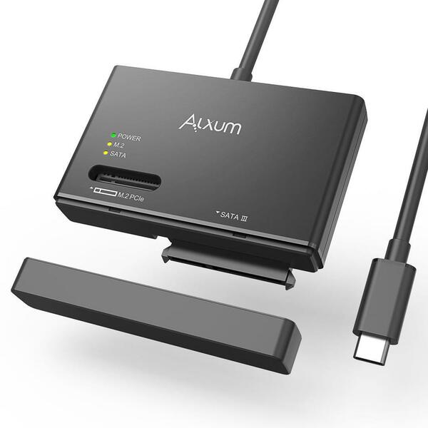 Alxum NVMe M.2 SSD 外付けケース M.2 SATA USB変換