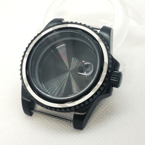 NH35 NH34 NH36 40mm SS ブラックケースセット カスタム seikomod 腕時計 ウォッチ MOD パーツ セイコー ムーブメント 対応 修理