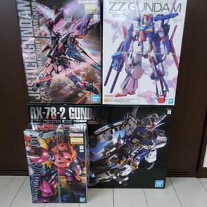 MG ジャスティスガンダム　ZZガンダム　ズゴック　PG ガンダム