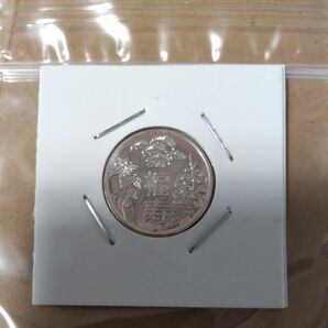 平成11年 1999年 敬老貨幣セット 取り出し純銀製 銘板 重さ約5.2g