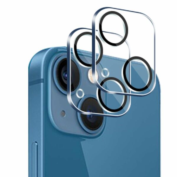カメラフィルム iPhone13 mini iPhone13 用 カメラカバー レンズ保護カバー 強化ガラス レンズ保護カバー2眼