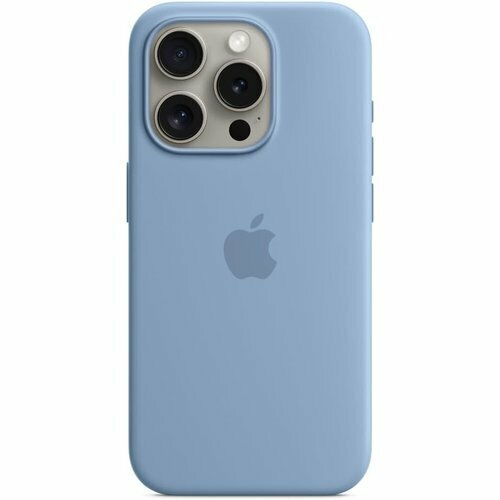 Apple MagSafe対応iPhone 15 Proシリコーンケース - ウインターブルー 243