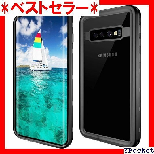 ベストセラー Samsung Galaxy S10 防水ケース DI 脱着簡単 60°全方向保護 Galaxy S10 黒色 30