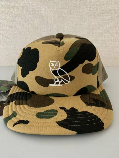 OVO x BAPE 1ST CAMO MESH CAP（ピンバッジ付き）