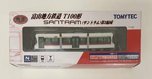  стоимость доставки 220 иен ~ редкий не использовался товар TOMYTEC железная дорога коллекция Toyama район железная дорога T100 форма SANTRAM саундтрек m no. 2 сборник . N gauge металлический kore