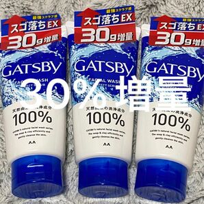 【3本】 GATSBY ギャツビー フェイシャルウォッシュ パーフェクトスクラブ 160g 3本 メンズ 洗顔フォーム スクラブ 