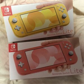 Nintendo Switch Lite ニンテンドースイッチライト　イエロー、コーラル　新品2台セット