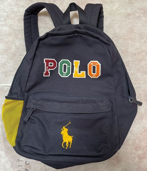 POLO RALPH RAUREN リュック 綿素材 ネイビー色