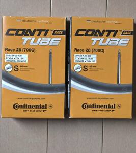 コンチネンタル Continental Race28 700×20-25C（仏式80mm）未使用2本セット　送料\185_クリックポスト発送