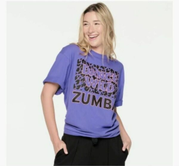 即購入可◆即発送◆新作◆未開封　正規品◆ZUMBA Tシャツ パープル　ズンバ