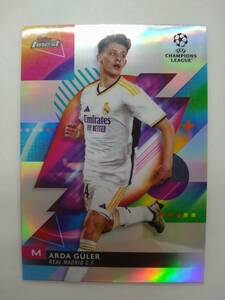 TOPPS 2023-24 FINEST UEFA CLUB COMPETITION BASE No.37 ARDA GULER REFRACTOR 特価即決 アルダ ギュレル