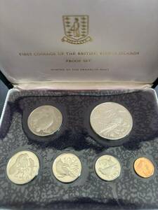 1973年イギリス領ヴァージン諸島銀貨入プルーフセット　銀貨1枚＋他5枚　6枚セット