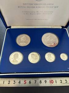 1978年イギリス領ヴァージン諸島銀貨プルーフセット　銀貨6枚セット