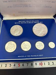 1977年イギリス領ヴァージン諸島銀貨プルーフセット　銀貨6枚セット