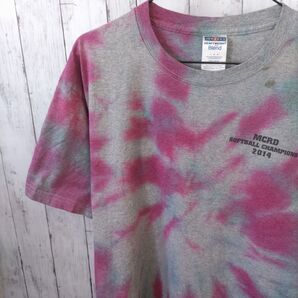 JERZEESUS ジャージーズ 古着 Tシャツ L グレー タイダイ 優勝記念 プリント