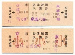  capital . electro- iron . Tsu .. admission ticket attaching both ways passenger ticket D type 