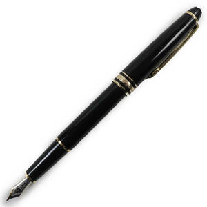  superior article *MONTBLANC Montblanc Meister shute.k Classic pen .K14 Fnib white Star fountain pen black Gold men's 