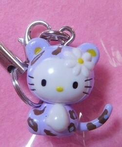 * редкость * Leopard ( фиолетовый цвет ) VERSION Hello Kitty ремешок * netsuke 