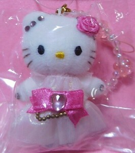 * rare *2001* rose VERSION Hello Kitty doll strap * netsuke 