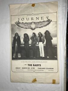 journey kicking off 1980 world tour! the babys ポスター　チラシ