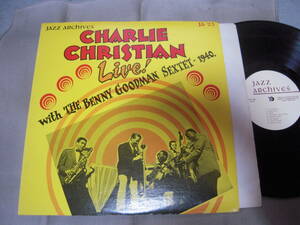 【US盤LP】「CHARLIE CHRISTIAN LIVE! with BENNY GOODMAN 1940」