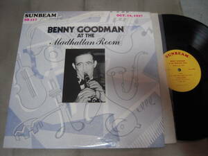 【US盤LP】「BENNY GOODMAN AT Madhattan Room OCT.16,1937