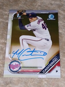 2019 Bowman Chrome Draft Matt Canterino 1st Bowman Auto ツインズ マット・カンテリーノ　1stボウマン ボウドラ