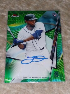 2020 Topps Finest Travis Demeritte RC Auto Green Simmer /99　トラビス・デメリット　タイガース　ルーキーオート