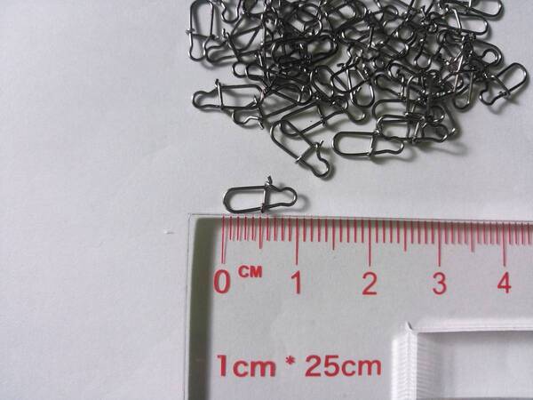 ルアースナップ 10.5mm 50個セット メバル・アジなどの小物に ロックフィッシュ 根魚 シーバス サルカン スイベル