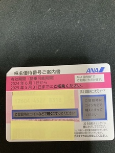 ANA株主優待券　送料無料　【 2025.5.31 迄有効】　一枚のみ