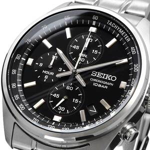 【父の日 ギフト】SEIKO セイコー 腕時計 メンズ 海外モデル クロノグラフ SSB379P1