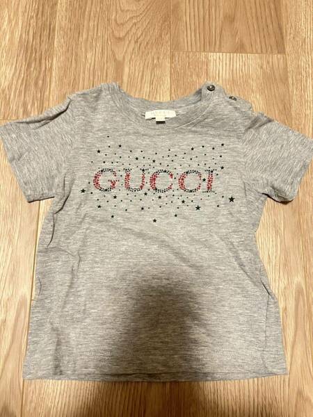 GUCCI Tシャツ 80サイズ　半袖　ベビー服　トップス　グレー　グッチ