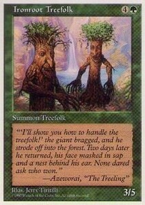 017412-002 5E/5ED 鉄の根の樹人族/Ironroot Treefolk 英2枚