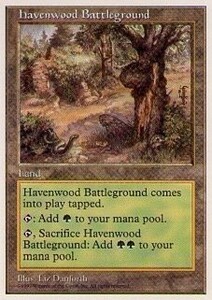 017135-002 5E/5ED ヘイヴンウッドの古戦場/Havenwood Battleground 英2枚