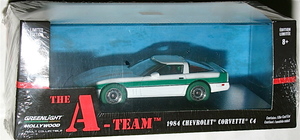 Greenlight Special ...A team 1/43 1984 Chevrolet Corvette C4 The A Team Chevrolet Corvette green machine Chase green light 