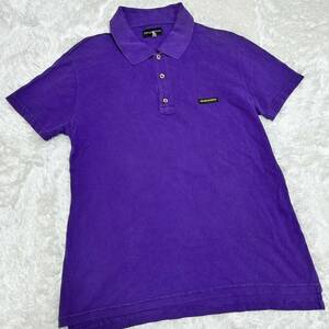  beautiful goods!!EMPORIO ARMANI Emporio Armani polo-shirt with short sleeves purple XL size large size . Logo high quality cloth spring summer cotton 