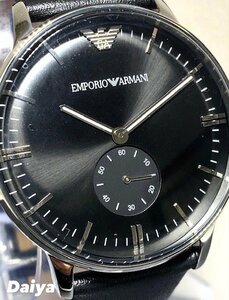  новый товар EMPORIO ARMANI Emporio Armani GIANNI стандартный товар наручные часы аналог small second кварц водонепроницаемый календарь кожа подарок 